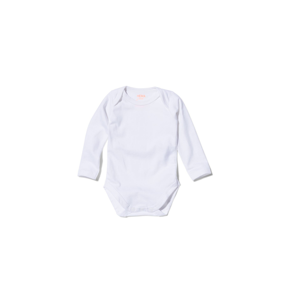 HEMA Romper organic katoen stretch - 2 stuks wit (wit)