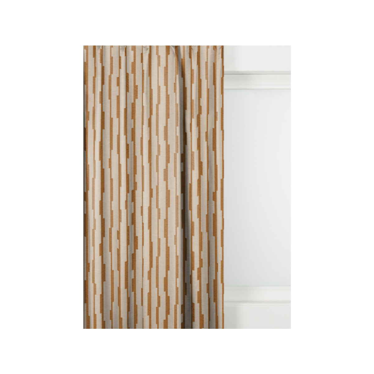 HEMA HEMA Gordijnstof Andel Lichtdoorlatend Octa Ecru-cognac (cognac)