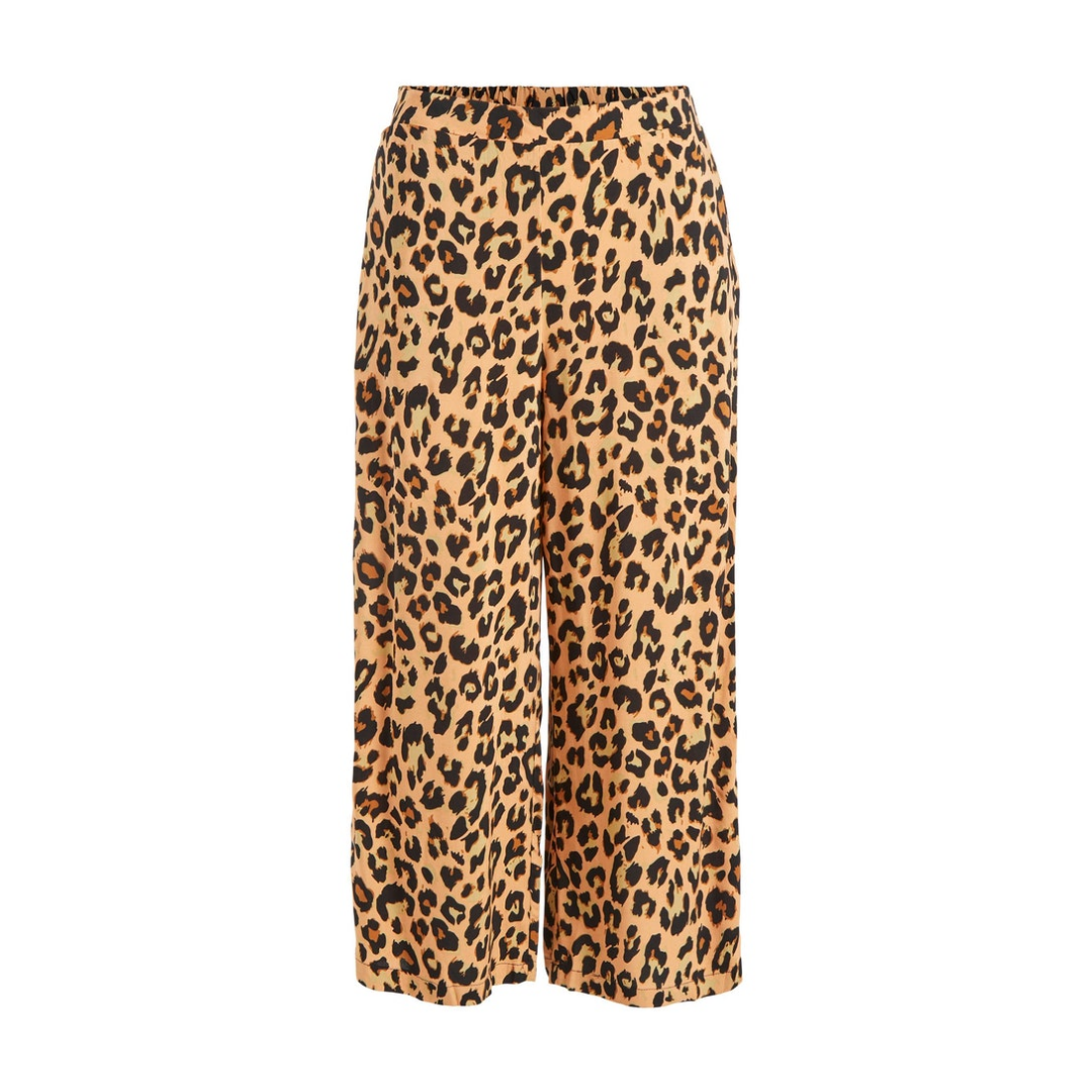 Vila - Damen Hose - Leopardenmuster - Größe: 34 - bei Tara-M