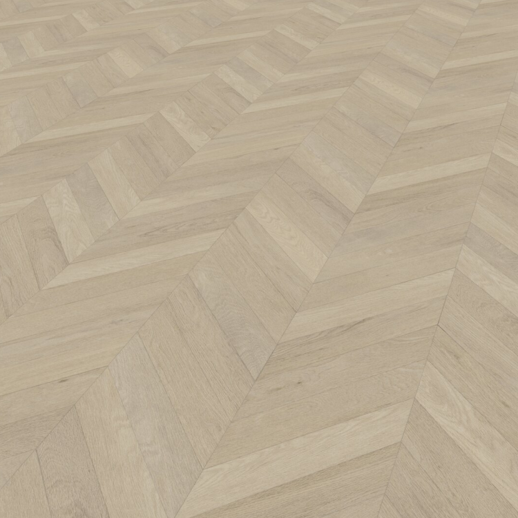 Rouleau 4m de sol PVC effet chevron pose sans colle azay cream Gerflor - 3000 cm x 400 cm x 0.2 cm — vue 3