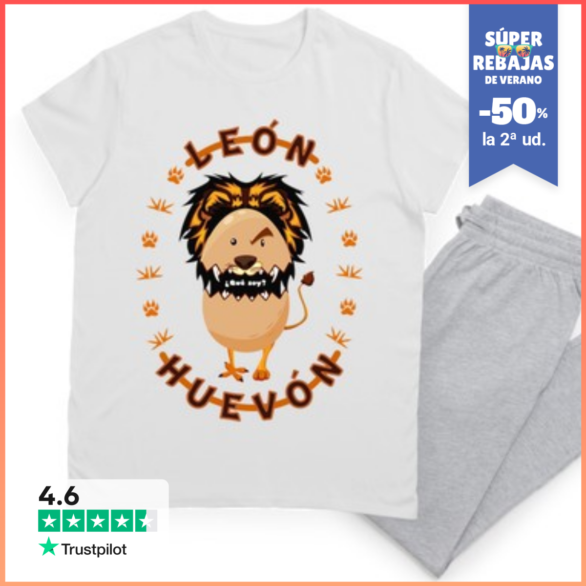 Pijama León Huevón Negro LaTostadora