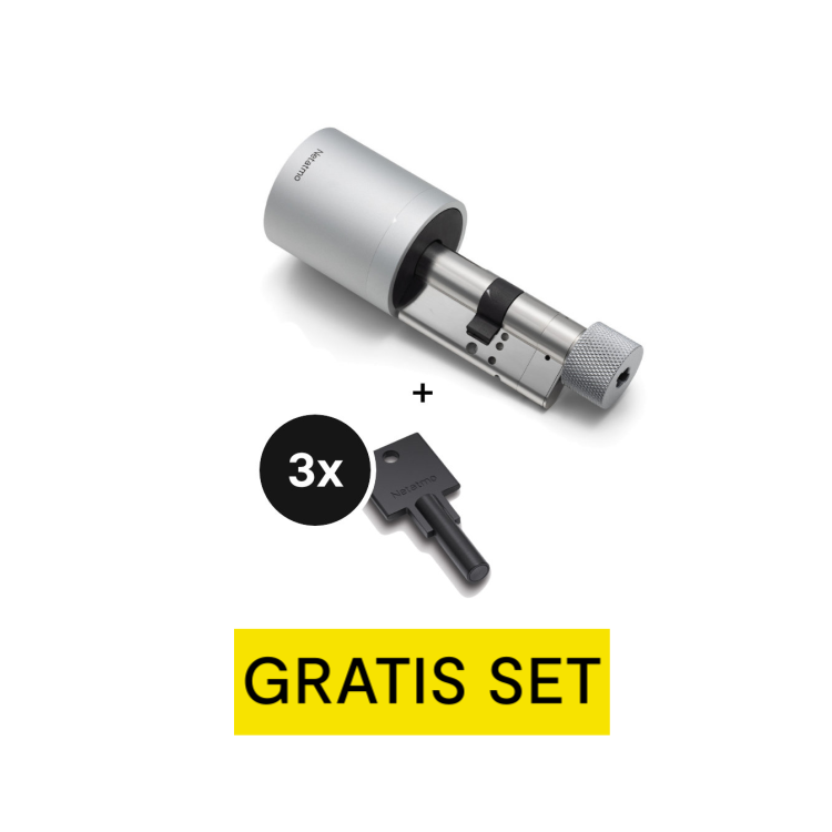 Netatmo Smart Doorlock + Smart Key 3er-Set - Schwarz