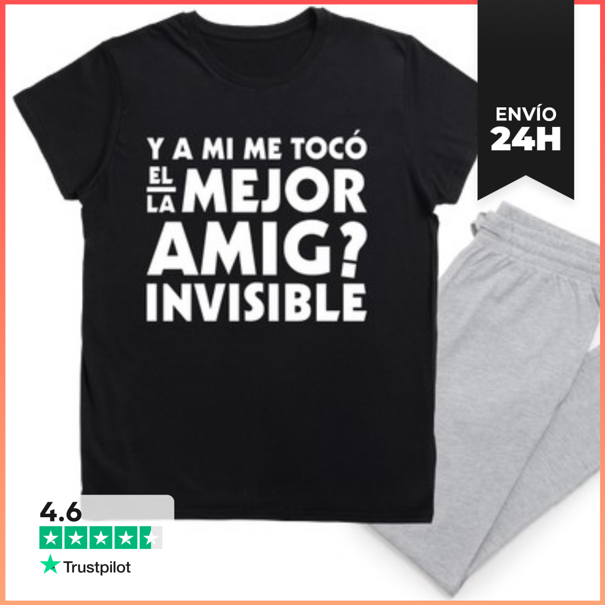 Pijama MEJOR AMIGO INVISIBLE LaTostadora