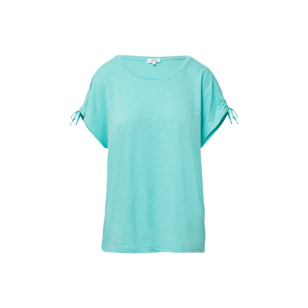 s.Oliver - Damen T-Shirt - Blau - Größe: 40 - bei Tara-M