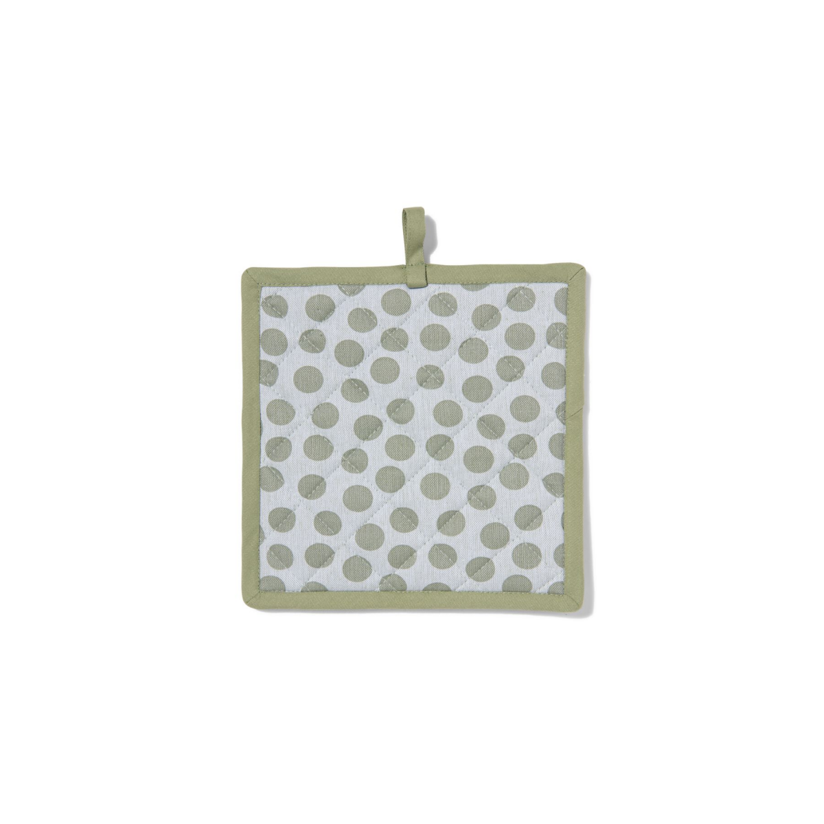 HEMA Pannenlap 21x21 groene stippen (groen)