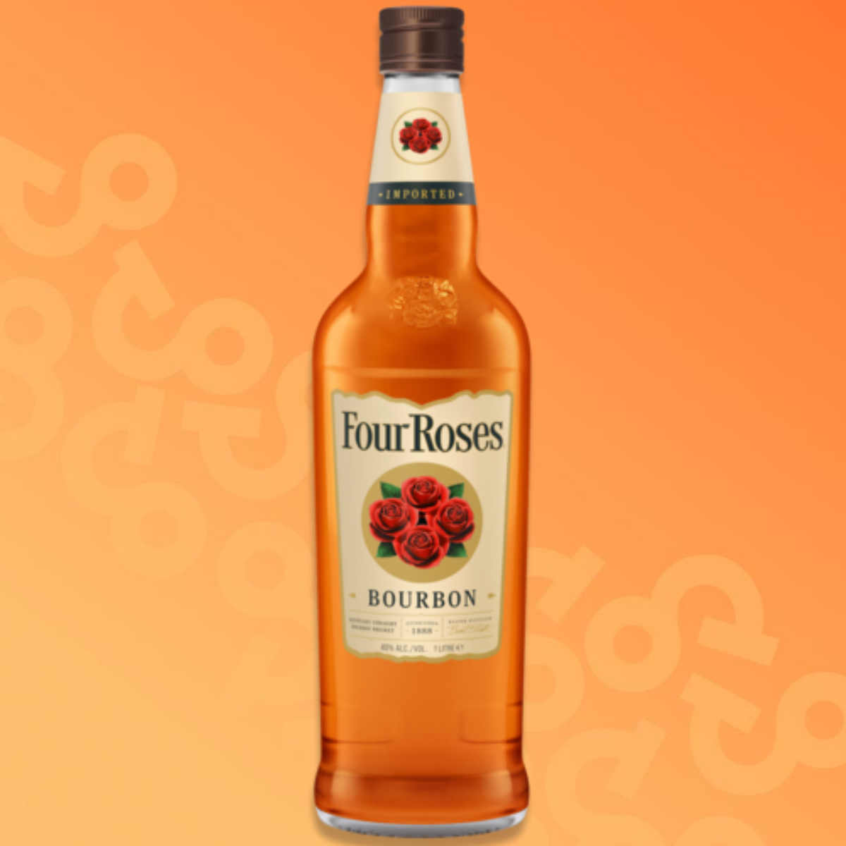 Bottle of Four Roses Kentucky Straight Bourbon 1 liter