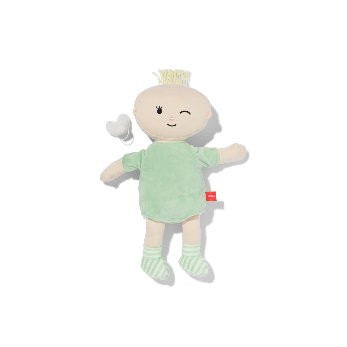 HEMA Knuffel babypop groen