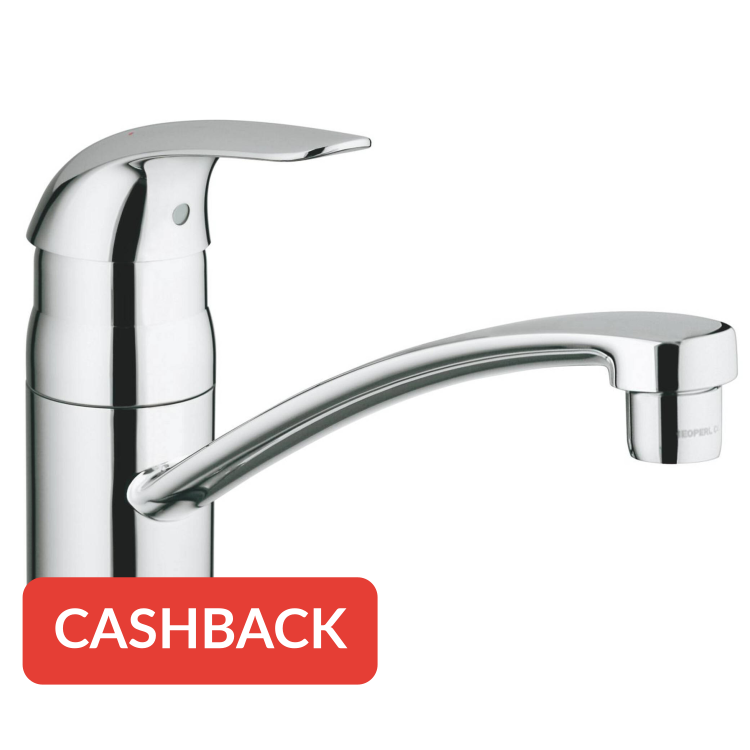 Grohe EuroPro keukenkraan met lage uitloop chroom