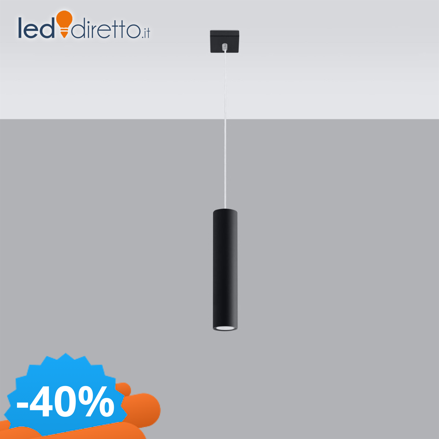 Sollux Lighting Unisex Nero Lampada A Sospensione Lagos 1 - Immagine 2