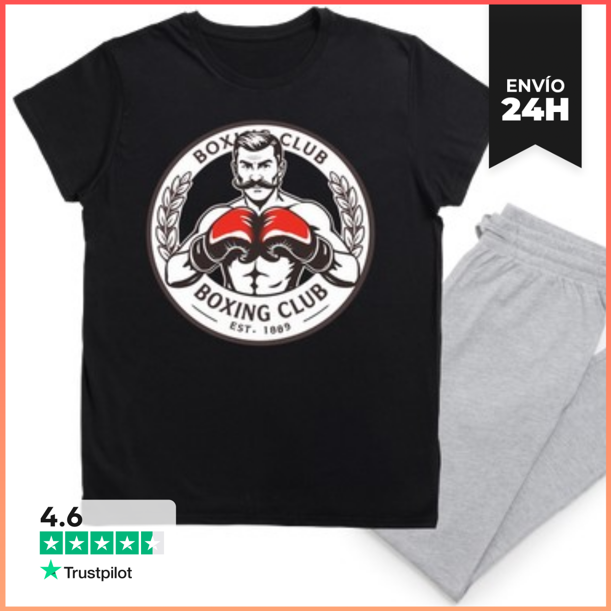 Pijama club de boxeo rojo laTostadora