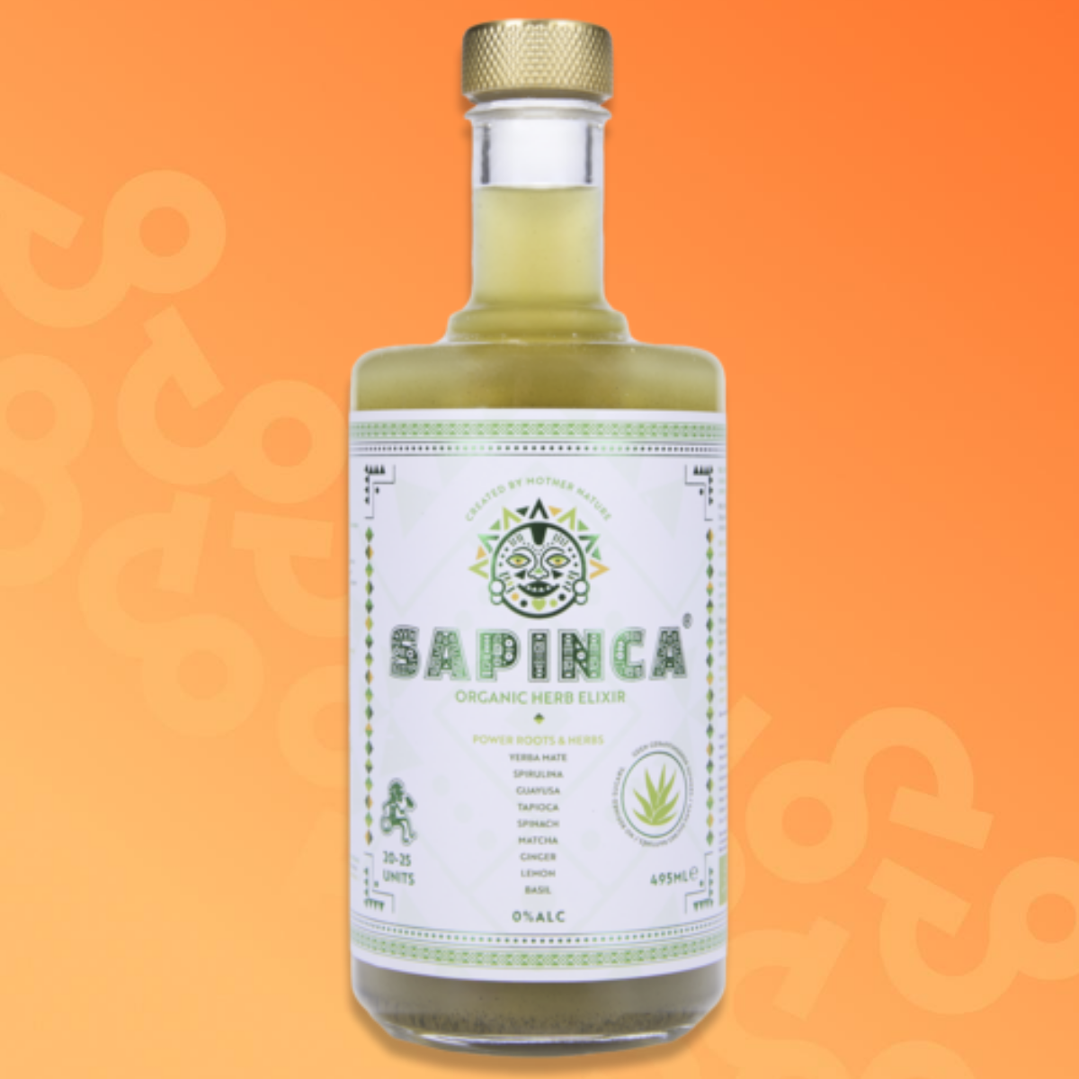 Bottle of Sapinca Organic Herb Elixir 49.5 cl