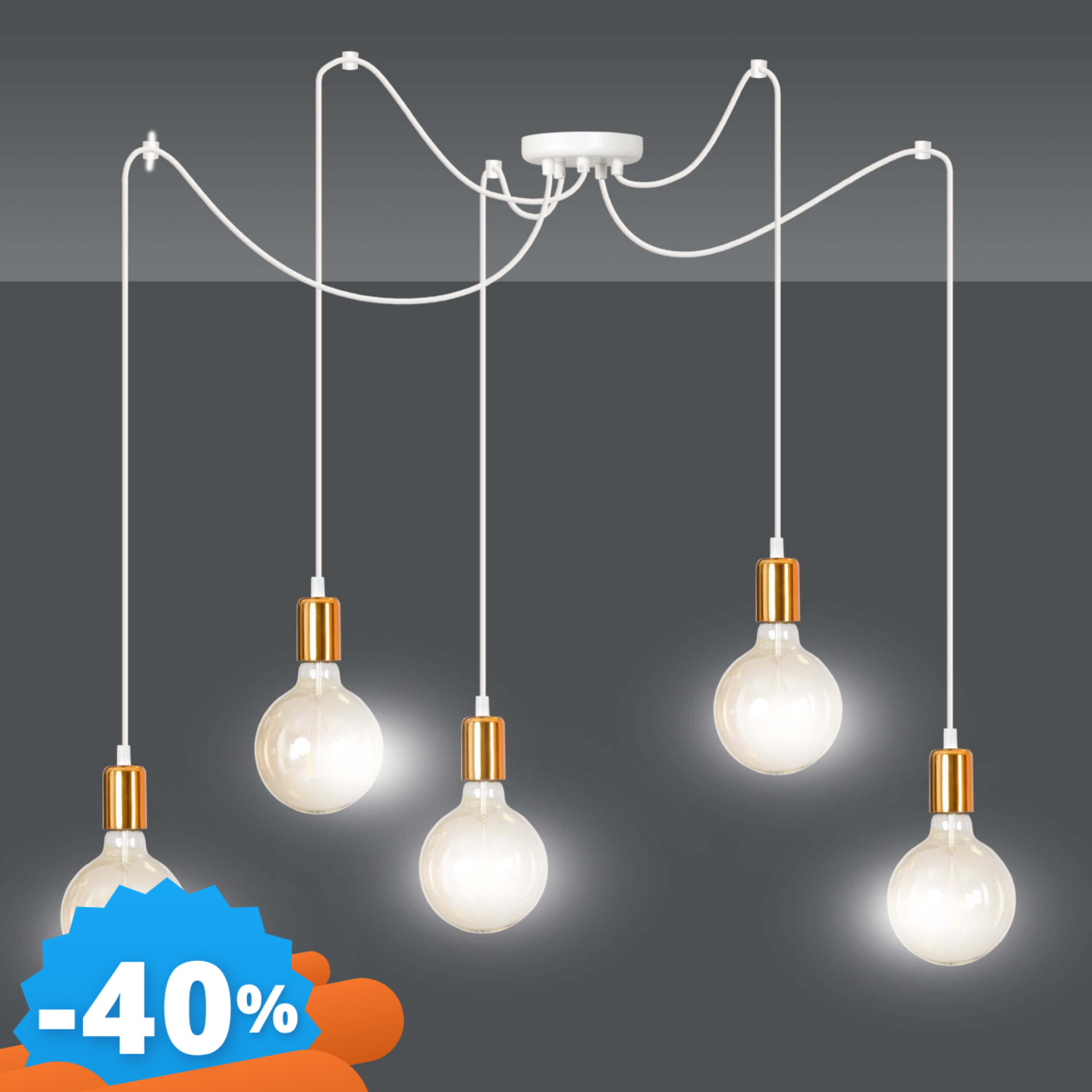 Emibig Lighting Chiare Lampadario A Sospensione Spark 5