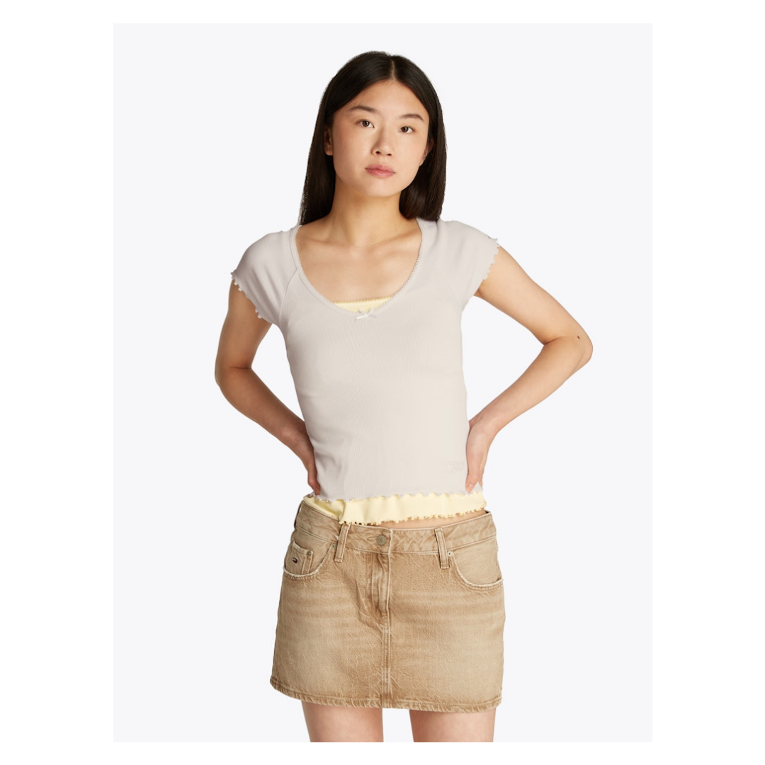 Tommy Jeans Damen T-Shirt Dw0dw21349 günstig online kaufen