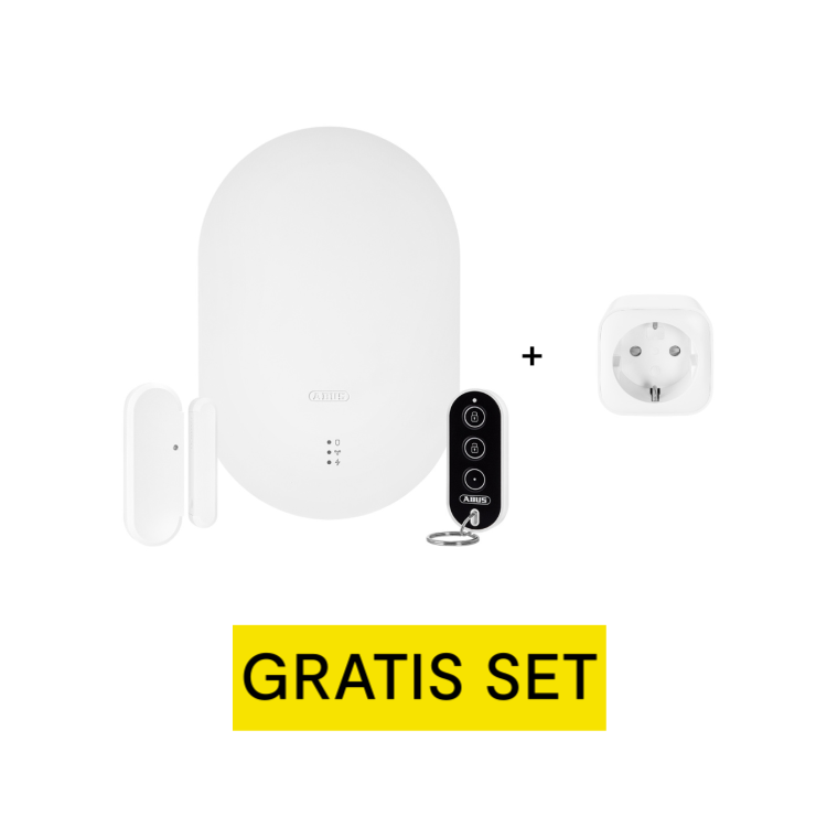 ABUS Smartvest Pro Funk-Alarmanlage - Starter-Set + gratis Funk-Steckdose
