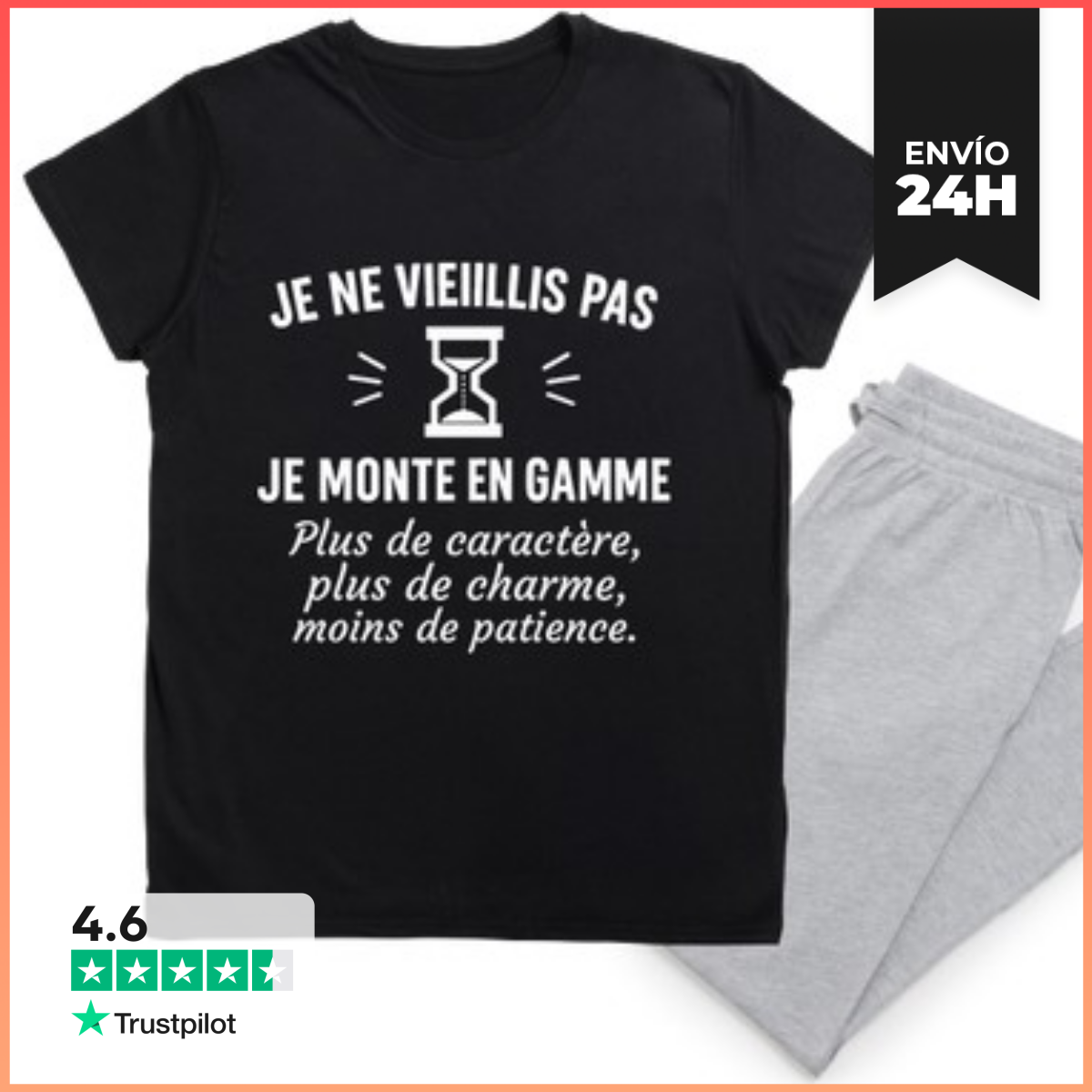 Pijama No envejezco regalo de cumpleaños laTostadora
