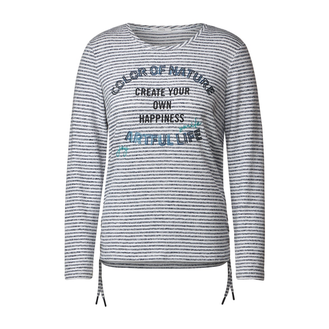 Cecil - Damen Langarmshirt - Blau - Größe: S - bei Tara-M