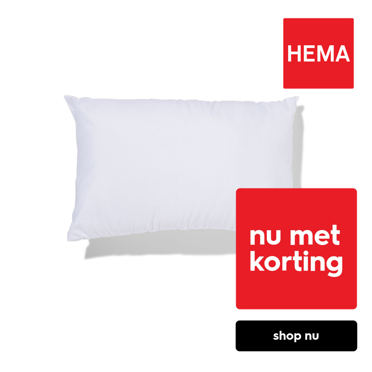 HEMA Kussen binnenvulling 30x50 gerecycled polyester (wit)