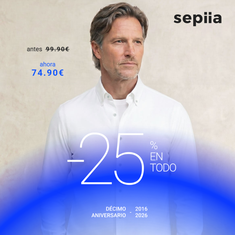 Camisa casual hombre blanco regular
