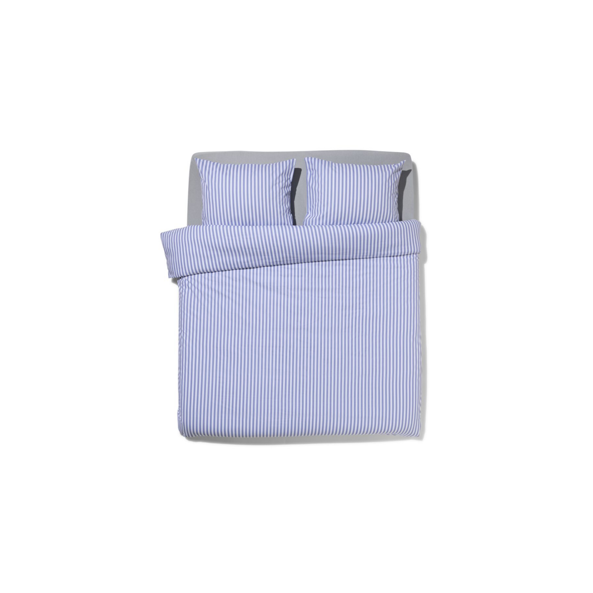 HEMA HEMA Dekbedovertrek 240x200/220cm Zacht Katoen Strepen Lavendel (lavendel)