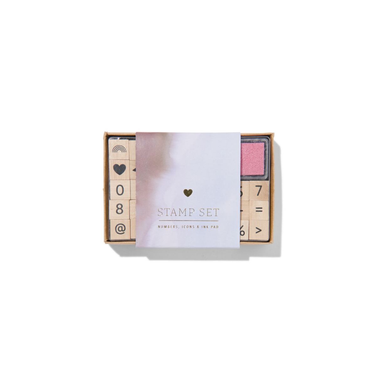 HEMA Houten stempelset met cijfers