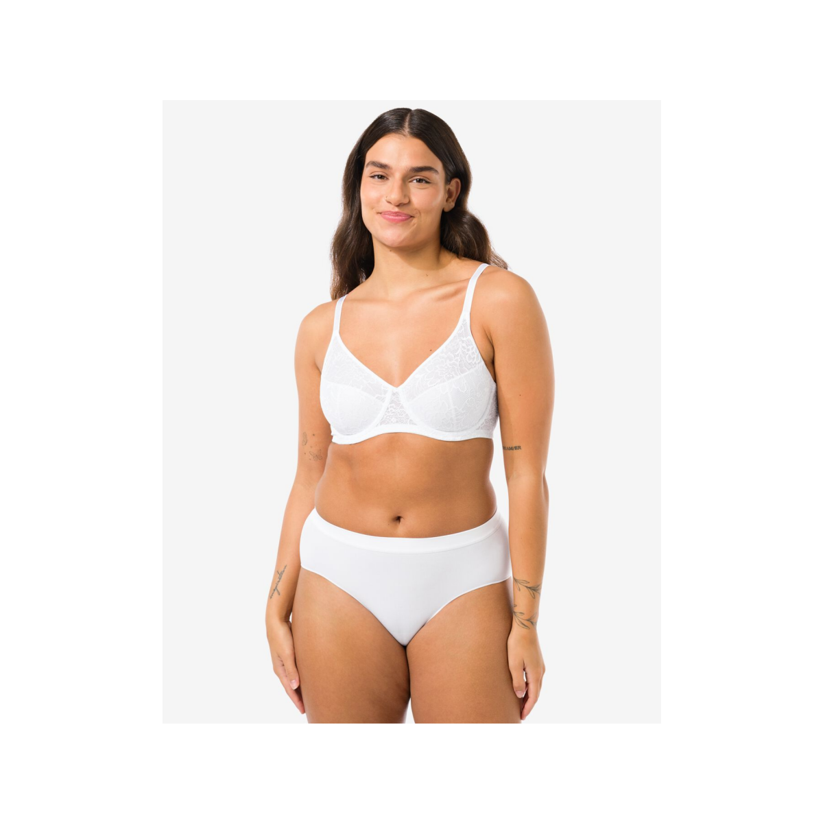 HEMA Dameshipster naadloos micro wit (wit)