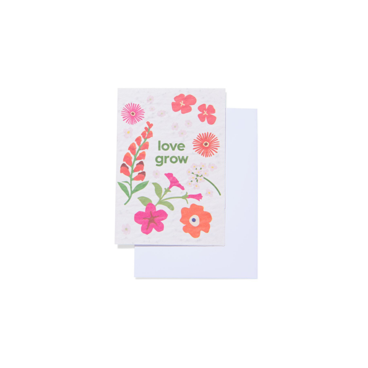 HEMA Wenskaart 'love grow' met zaadjes