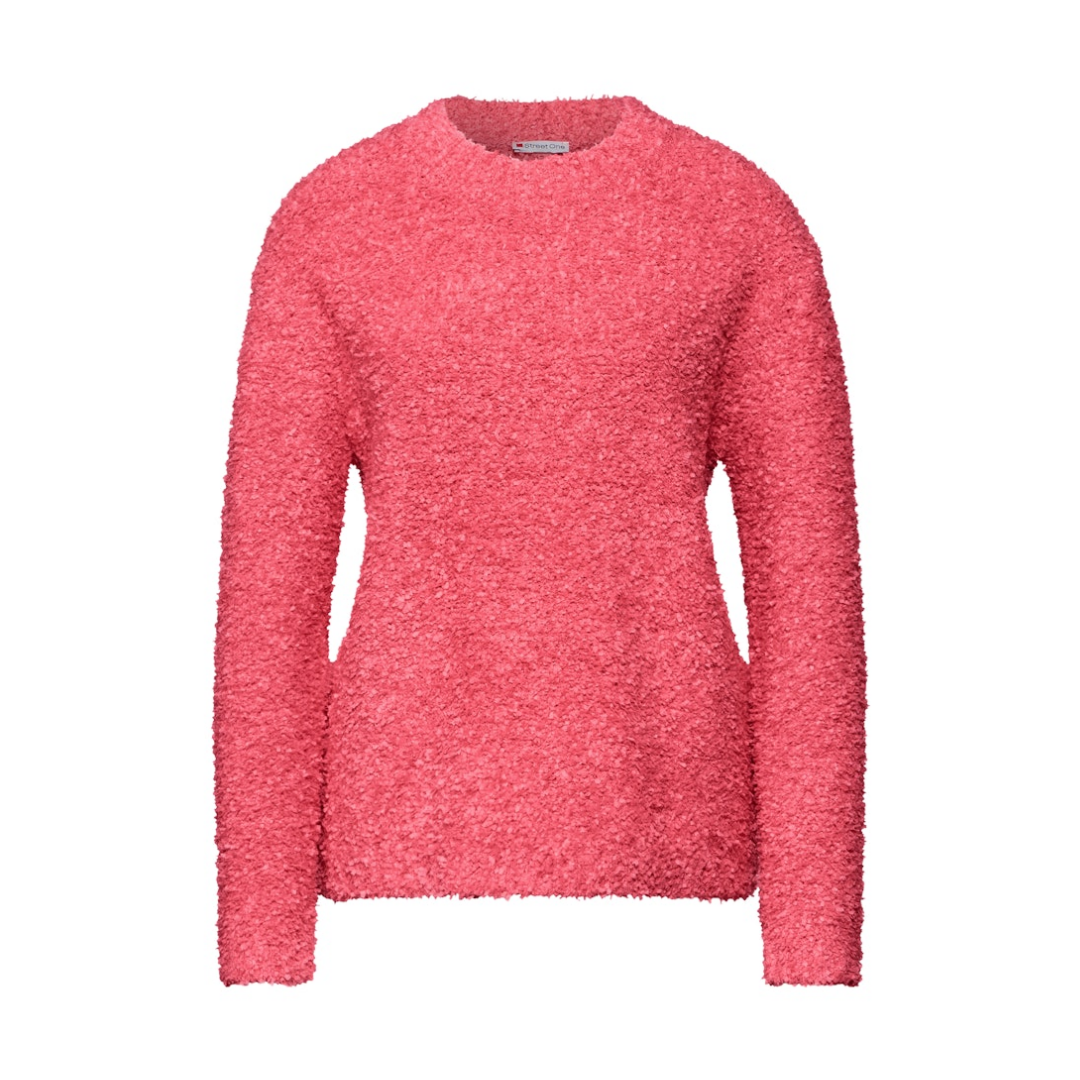 Street One Pullover Effektgarn Nylon-Baumwolle-Esasthan Rosa