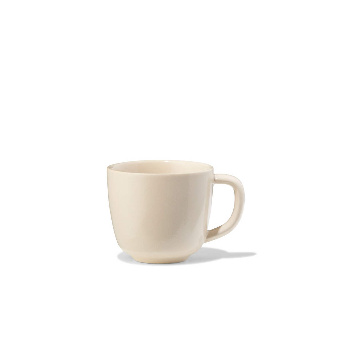 HEMA Espressomok 90ml PUUR reactief glazuur gebroken wit (gebroken wit)