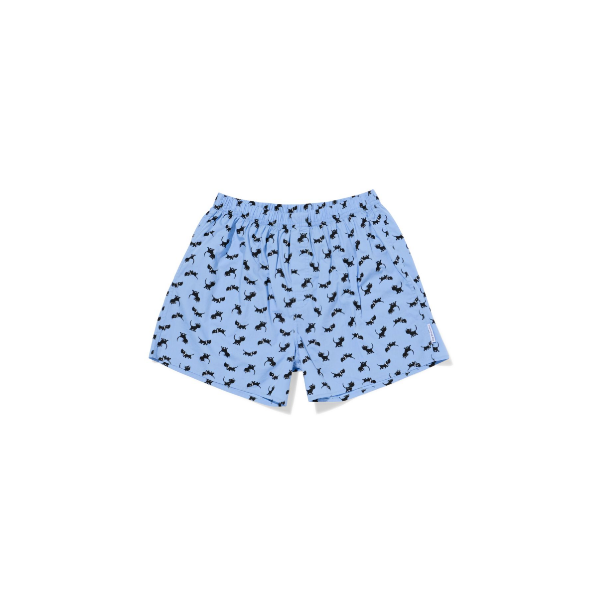 HEMA HEMA Takkie Herenboxer Print Katoen Blauw (blauw)