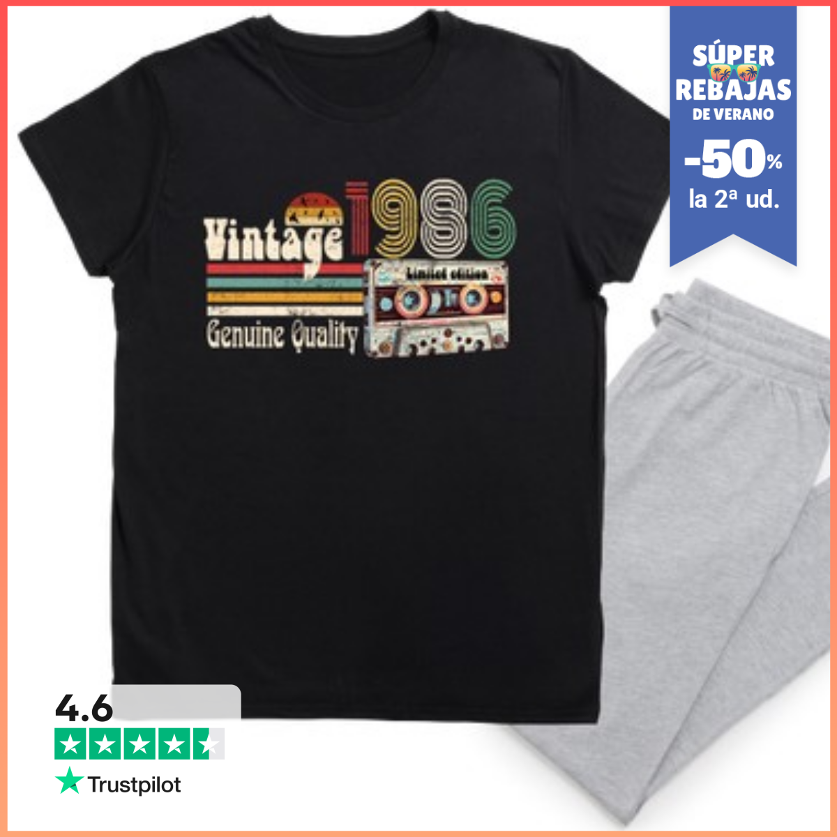 Pijama 40 Años 1986 Cumpleaños Ochentero LaTostadora