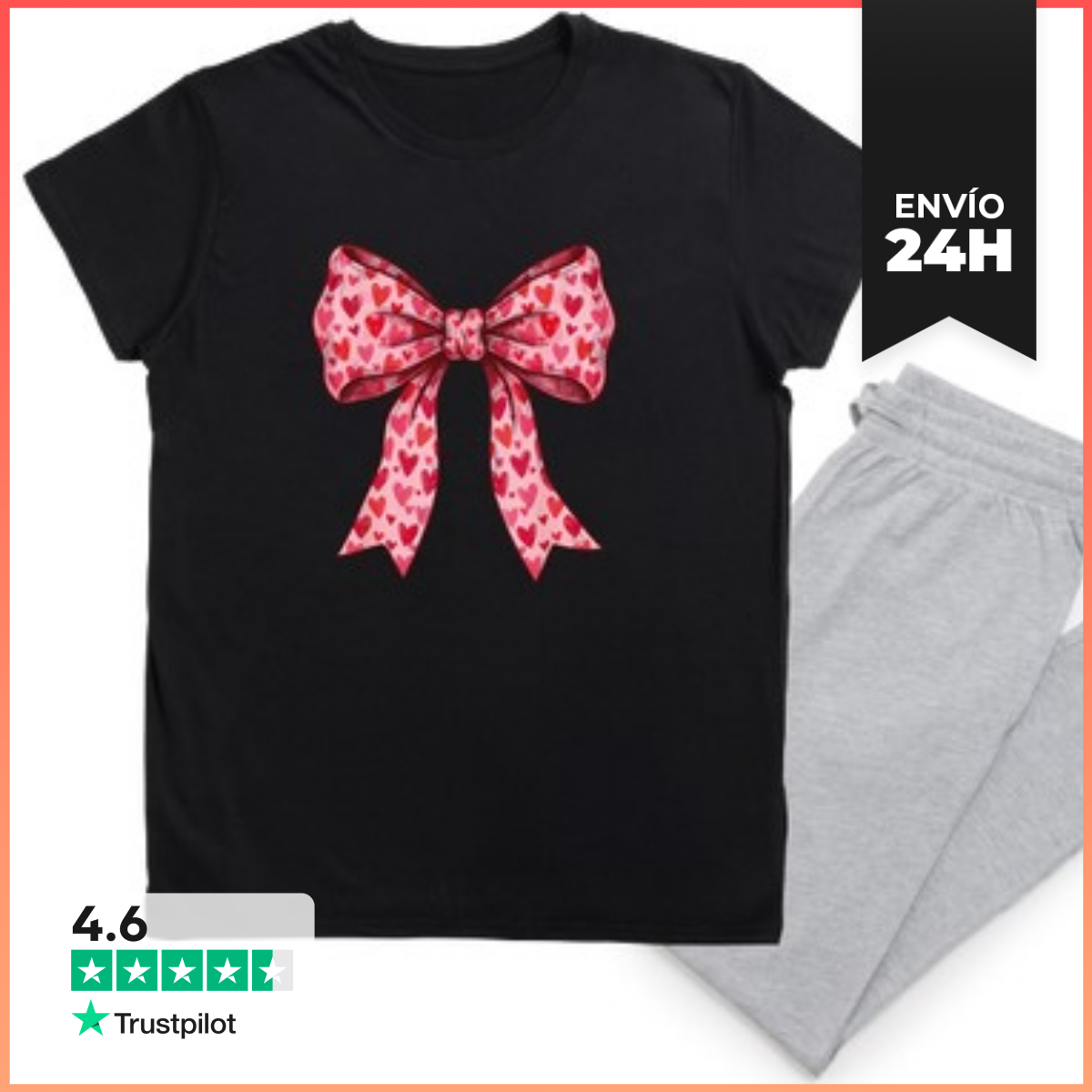 Pijama Lazos Coquetos Y Bonitos Para El Día De San Valentín Para