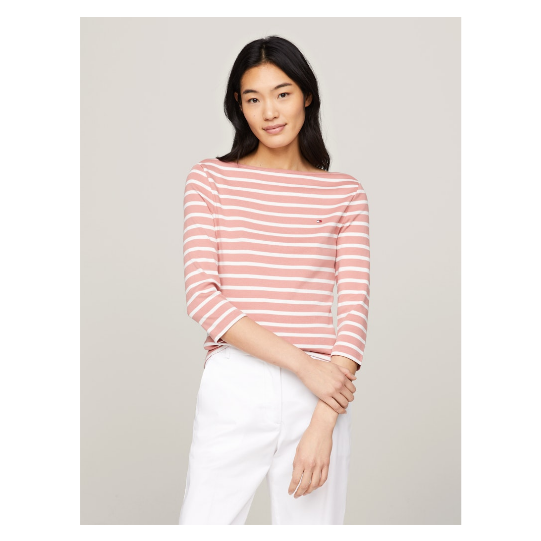 Tommy Hilfiger - Damen Langarmshirt - Rot - Größe: XL - bei Tara-M