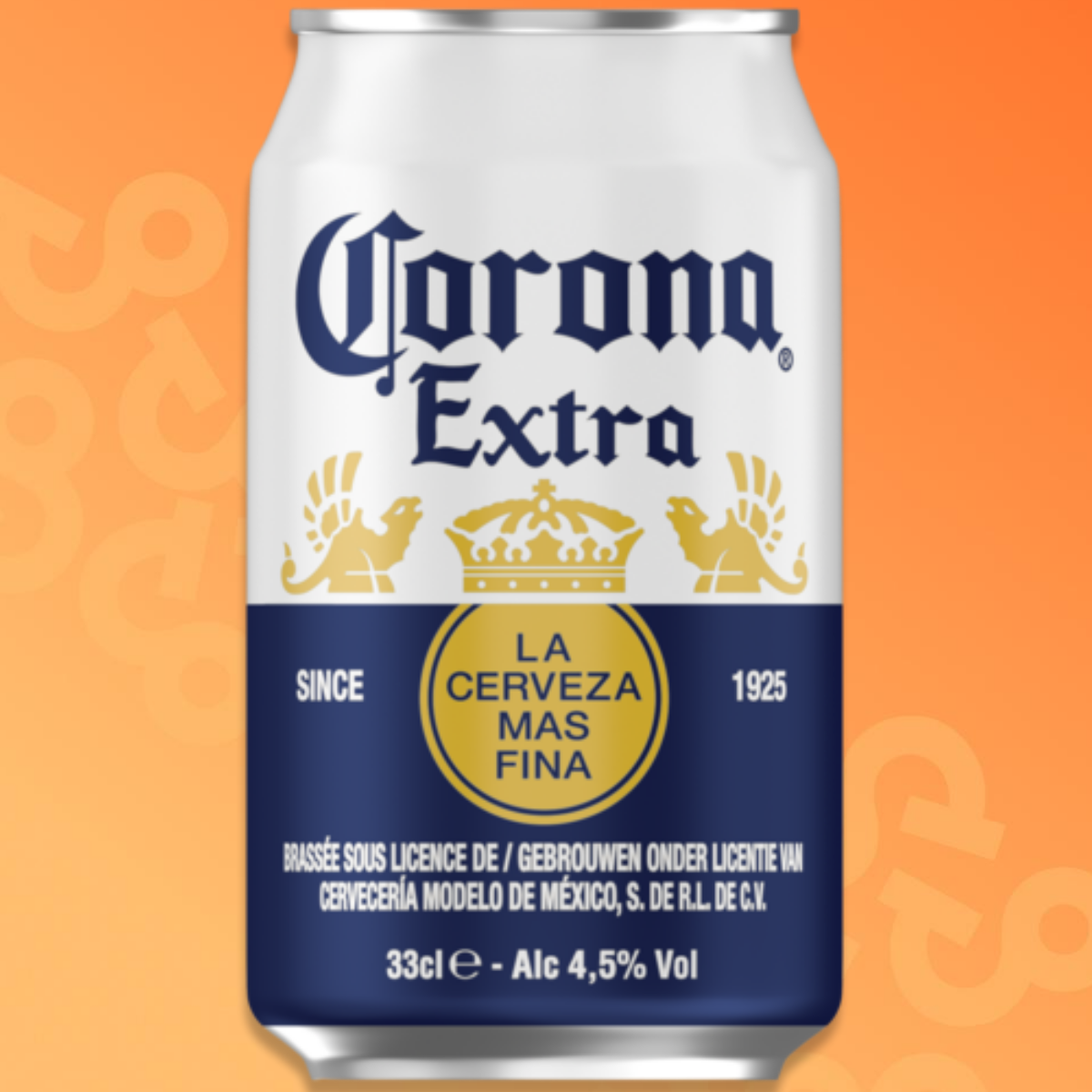 33 cl can of Corona Extra