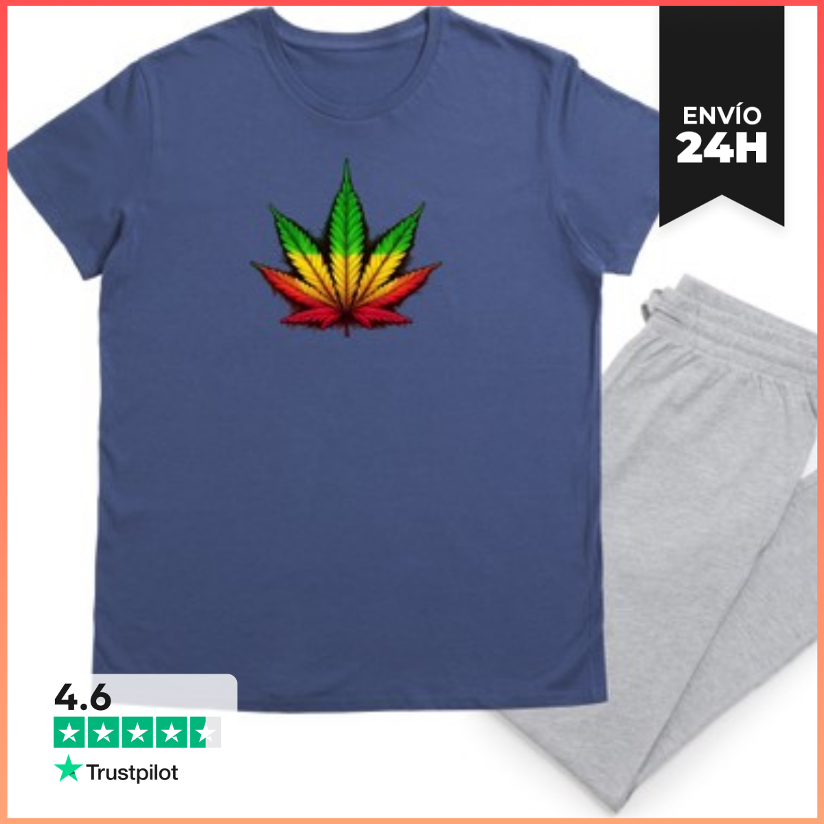 Pijama marijuana tricolor laTostadora