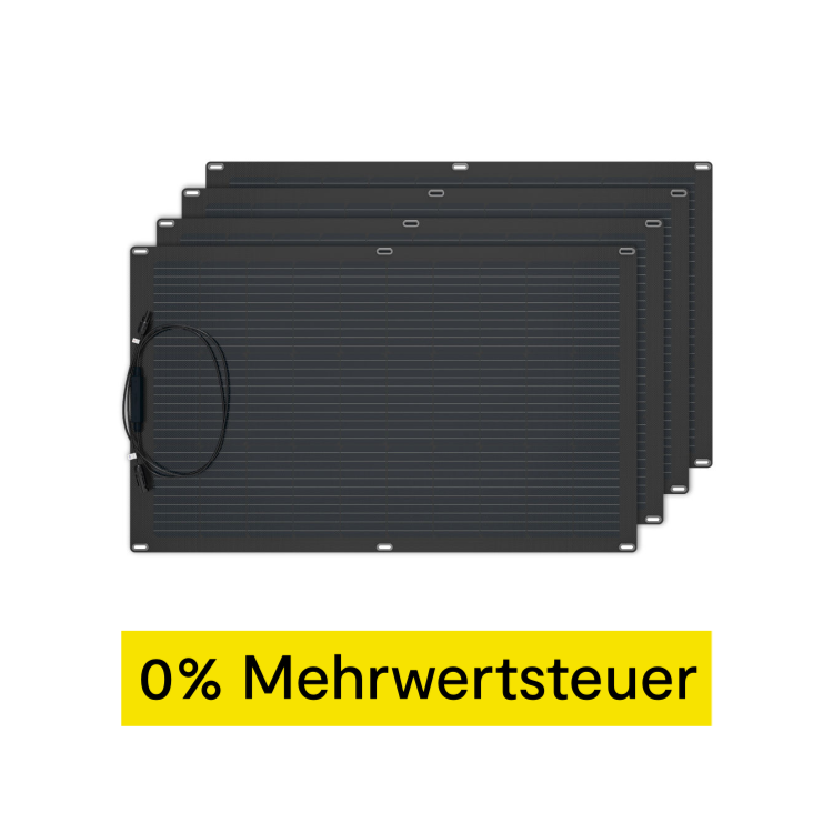 Marstek Apollo Flexibles Solarpanel (110W) - 4er-Set - Schwarz