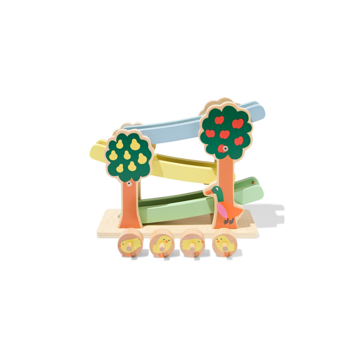 HEMA Rollerbaan met kuikentjes hout