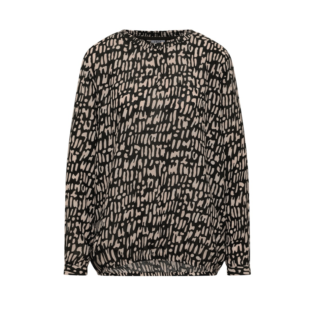 Cecil - Damen Langarmbluse - raw khaki - Größe: XXL - bei Tara-M