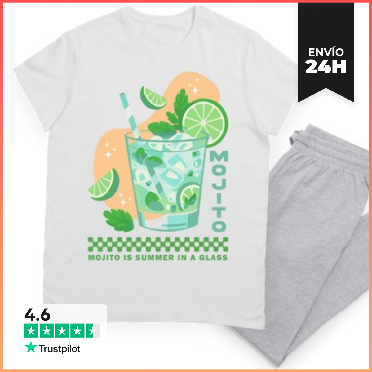 Pijama MOJITO IS SUMMER IN A GLASS laTostadora