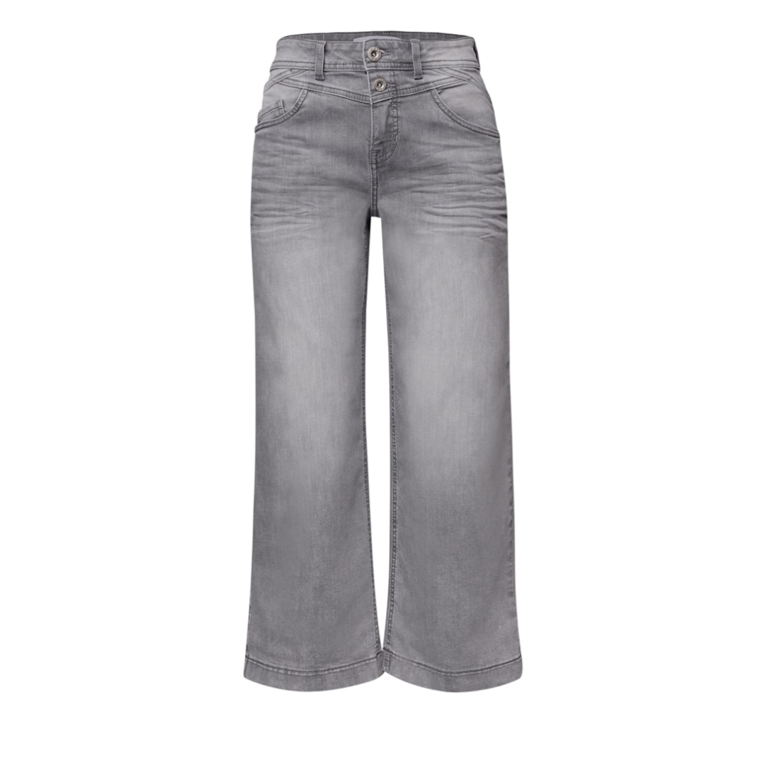 Street One - Damen Langshorts - light grey wash - Größe: 29-26 - bei Tara-M