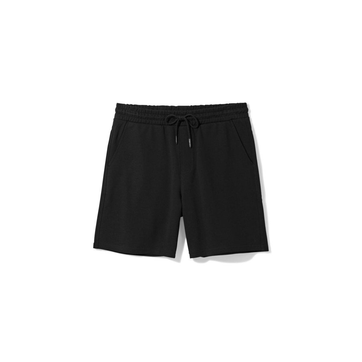 HEMA Herenshort regular fit sweatstof zwart (zwart)