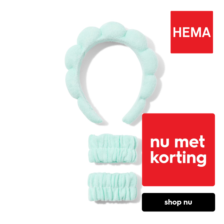 HEMA Make-up haarband met polsbandjes