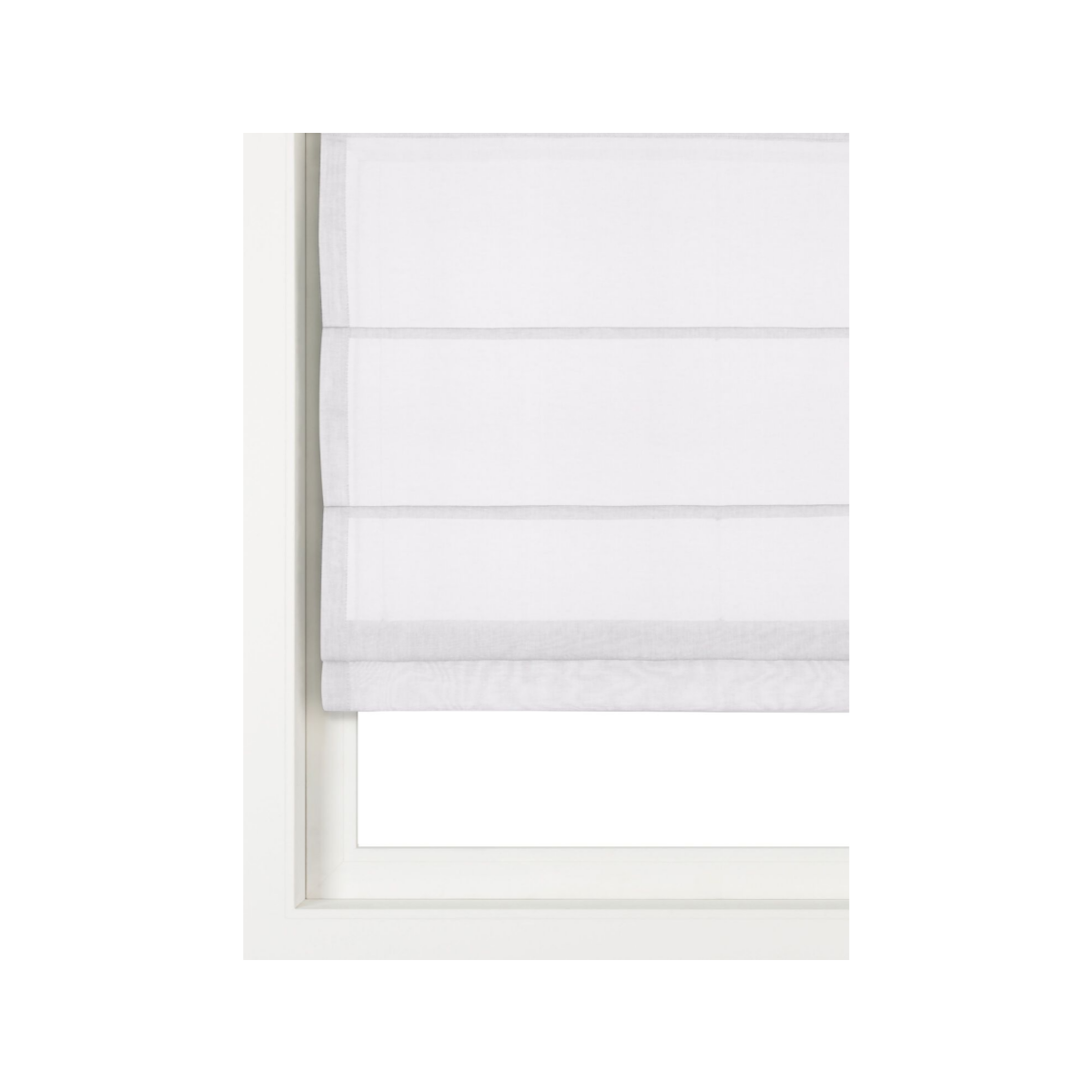 HEMA Vouwgordijn voile Java wit (wit)