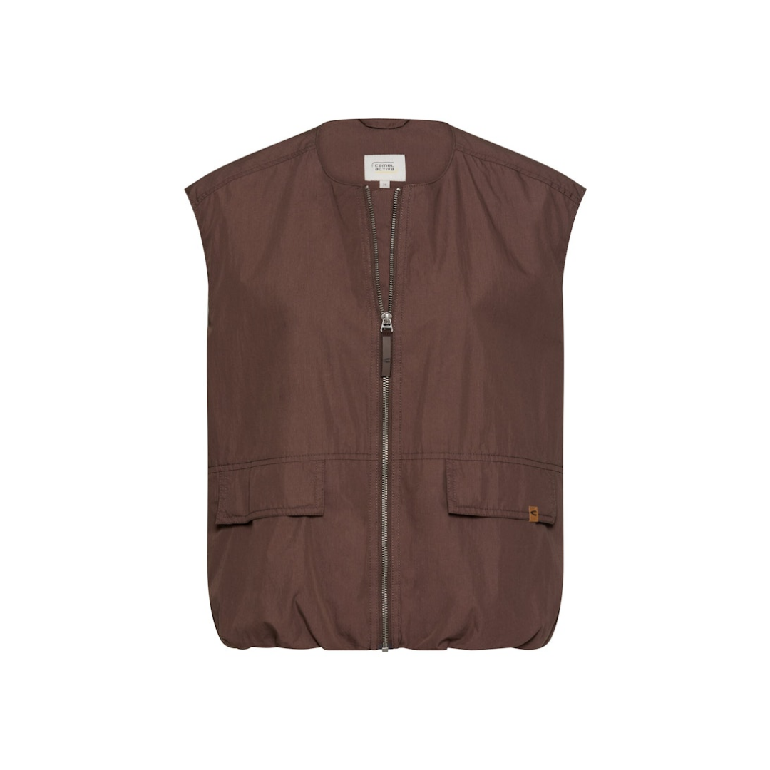 Camel Active - Damen Weste - Braun - Größe: 38 - bei Tara-M