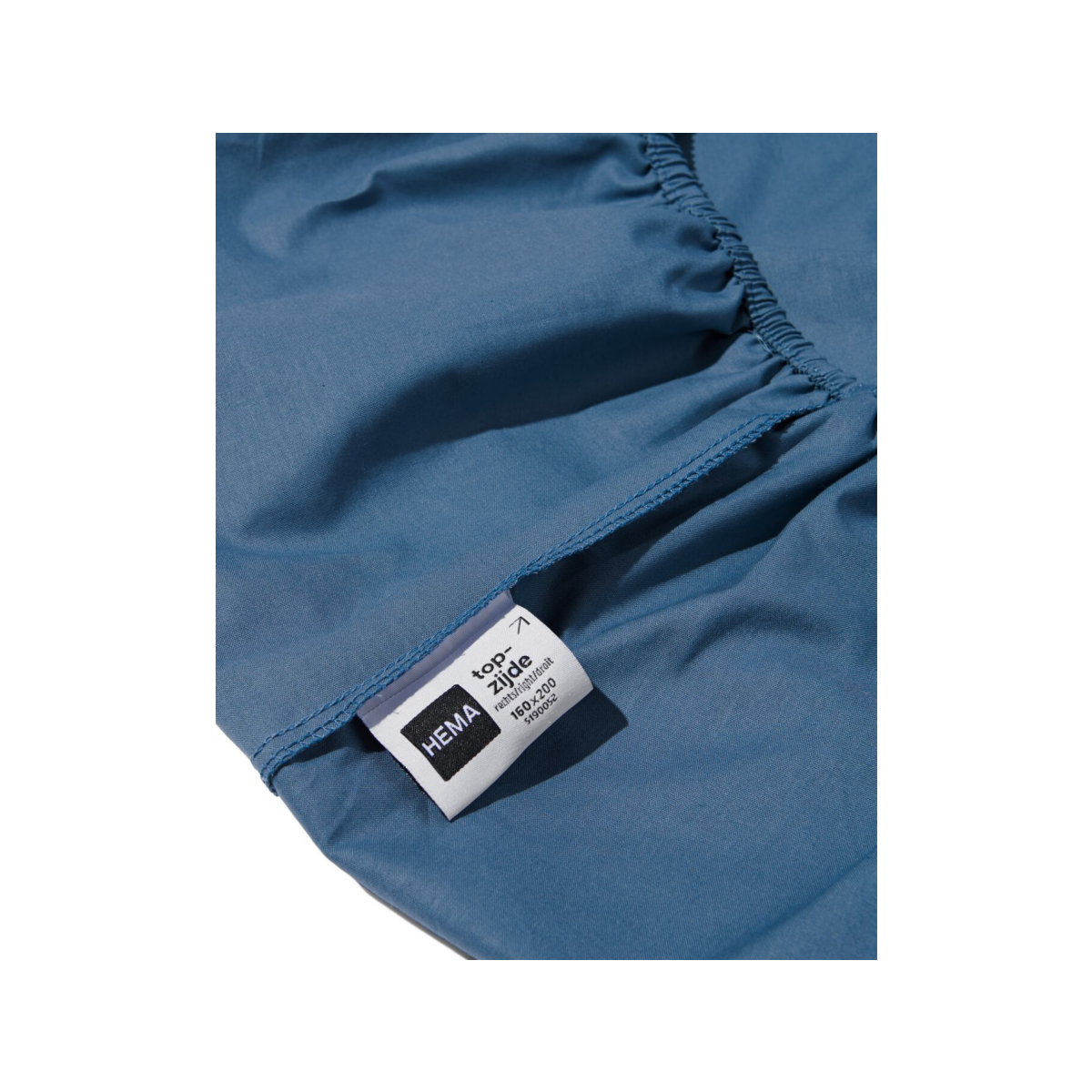 HEMA HEMA Boxspring Hoeslaken 160x200cm Zacht Katoen Blauw (blauw)