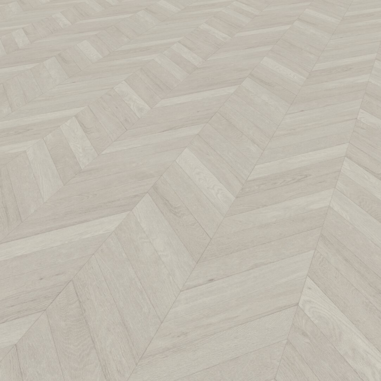 Rouleau 4m de sol PVC effet chevron pose libre azay light grey Gerflor - 2500 cm x 400 cm x 0.29 cm — vue 3