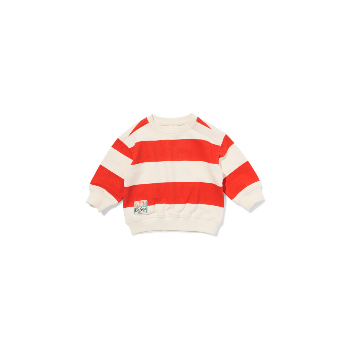 HEMA Babysweater strepen rood (rood)
