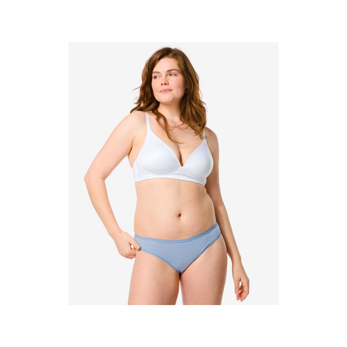 HEMA Damesslip katoen - 2 stuks blauw (blauw)