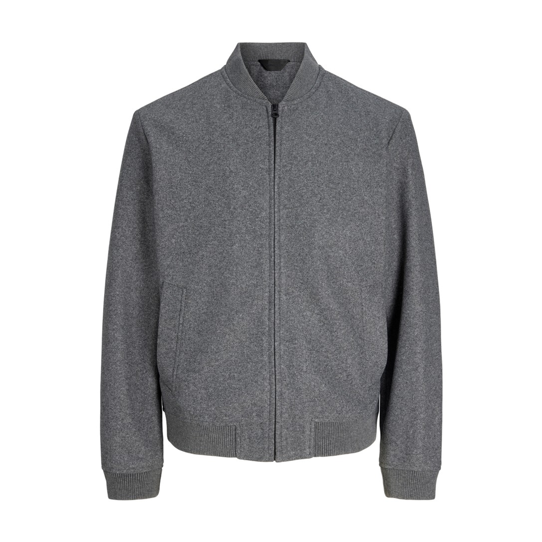 JACK & JONES Herren Bomberjacke in Dunkelgrau, Größe XL, zeitloses Design für den Alltag aus strapazierfähigem Polyester - Bild 3
