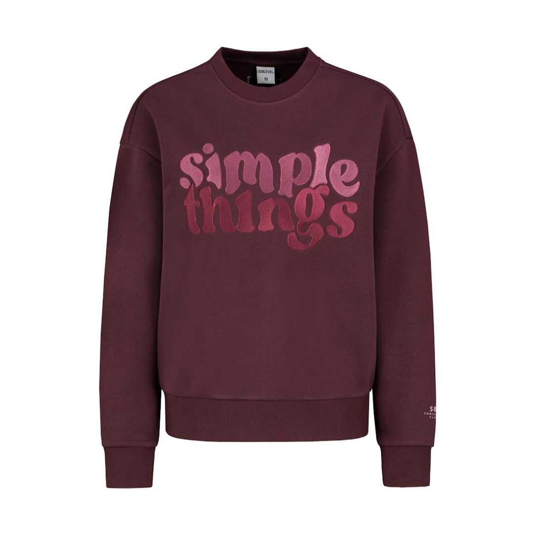 Eight 2 Nine - Damen Sweatshirt - lambrusco red - Größe: M - bei Tara-M