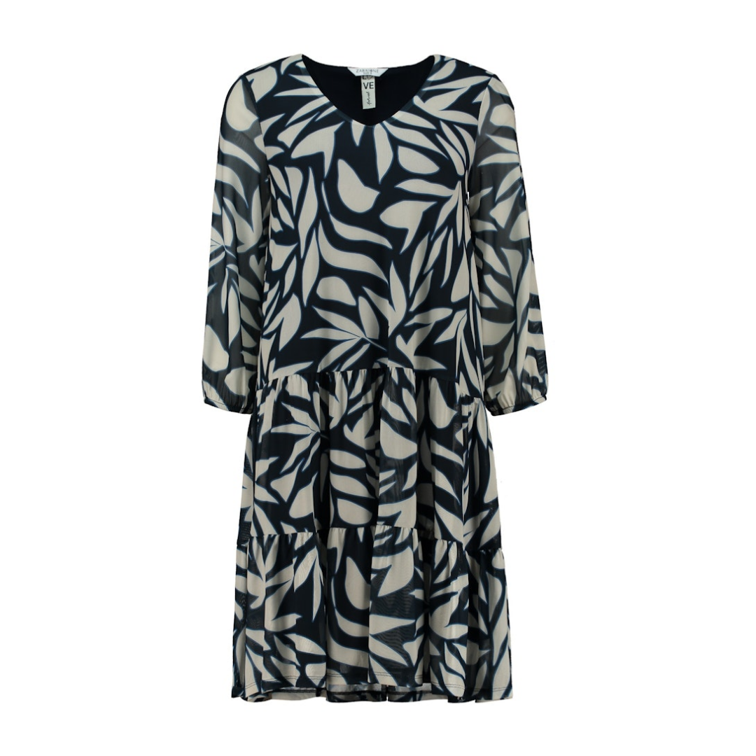 Zabaione - Damen Kleid - n219 navy - Größe: L - bei Tara-M